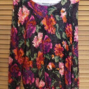 Anthropologie Floral Sweater